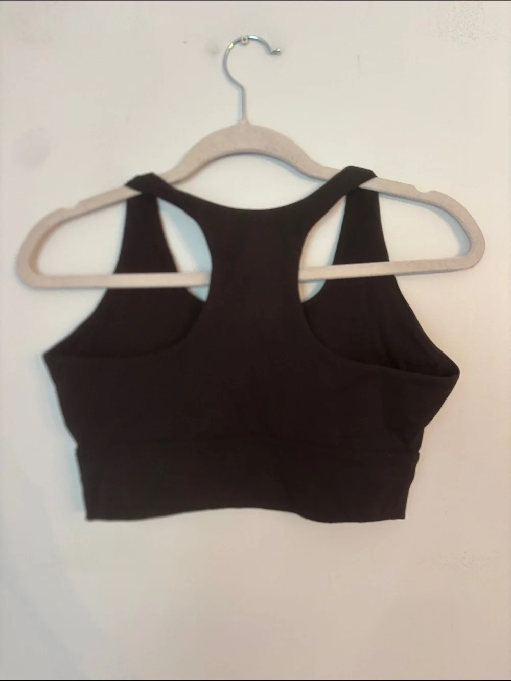 Everlane Black Perform Racerback Long Line Sports Bra Size Small
